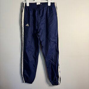 Adidas y2k Vintage Track Pants Navy with White Stripes Size Large